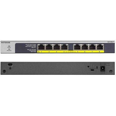 NETGEAR 8-Port PoE/PoE+ Gigabit Ethernet Unmanaged Flexible Switch GS108LP