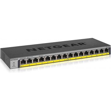 NETGEAR 16-Port PoE/PoE+ Gigabit Ethernet Unmanaged Flexible Switch GS116LP