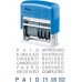 Shiny S-312 Self-Inking Phrase & Date Stamp (Blue/Red Ink) - 1