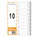 HnO PP Index Divider (1-10) A4 Grey - 1