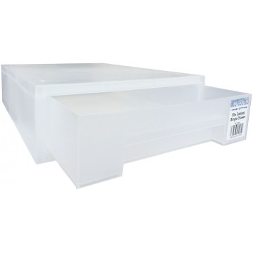 HnO Stackable Single Drawer (360 x 250 x 85mm) Translucent White