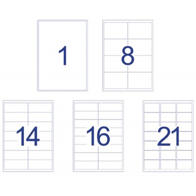 Avery Crystal Clear Labels 25'S A4