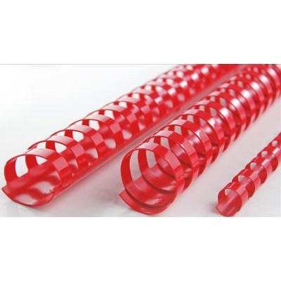 Plastic Binding Ring A4 50'S 25mm Red