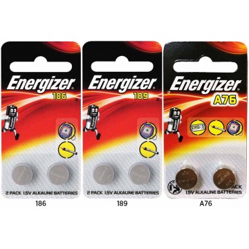 Energizer Alkaline Battery 1.5V (186, 189, A76) 2'S