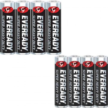 Eveready Super Heavy Duty Battery (AA, AAA) 4'S