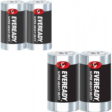 Eveready Super Heavy Duty Battery (C, D) Size 2'S