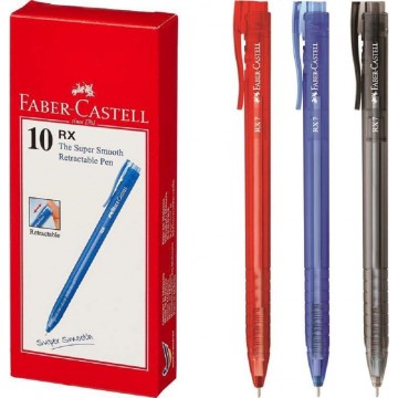 Faber-Castell RX7 Ballpoint Pen 0.7mm Retractable 10'S
