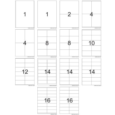 Herma Premium SuperPrint White Labels 100'S A4 (1-16)