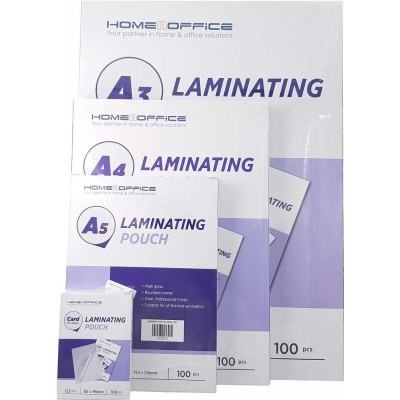 HnO 125MIC Laminating Pouch 100'S (65 x 95mm)