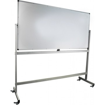 Mobile Magnetic Whiteboard (90 x 180cm) Aluminium Frame Double-Sided - With Installation