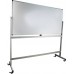 Mobile Magnetic Whiteboard (90 x 150cm) Aluminium Frame Double-Sided - With Installation - 1