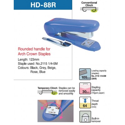 Max Desktop Stapler HD-88R 30 Sheets
