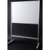 Mobile Magnetic Whiteboard (90 x 120cm) Aluminium Frame Single-Sided - With Installation - 1