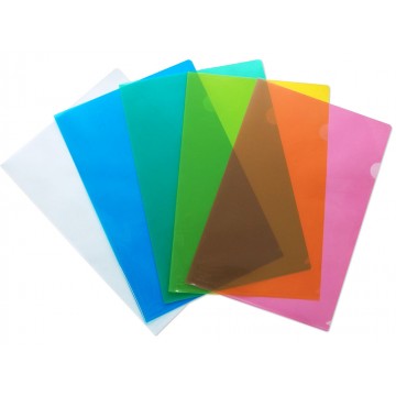 Translucent PP L-Shape Folder 12'S FS/F4 Colour