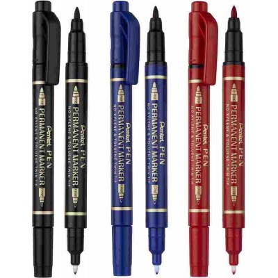 Pentel Permanent Twin Tip Marker (Fine & Extra Fine)