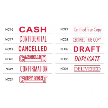 Shiny OA Pre-Inked Stamp (CONFIDENTIAL, CANCELLED, DRAFT, DELIVERED, CASH etc)