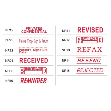 Shiny OA Pre-Inked Stamp (PRIVATE & C, RECEIVED, REVISED, RESEND, REJECTED etc)