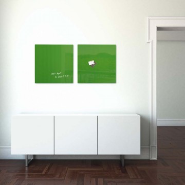Sigel Magnetic Glass Board artverum (48 x 48 x 1.5cm) Green