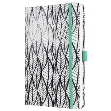 Sigel Jolie Hardcover Notebook A5 Lined Leaves