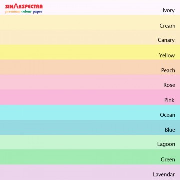 Sinar Spectra Colour Paper 80gsm A3 Pastel