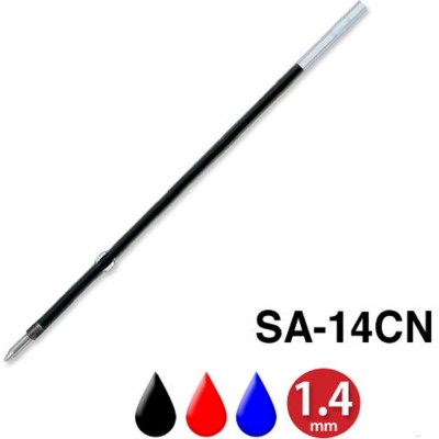 Uni Laknock Ballpoint Pen 1.4mm Refill 10'S