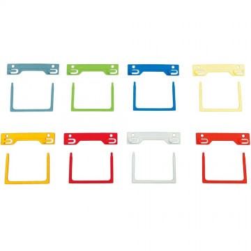 Colour Tubeclip Fastener 10'S