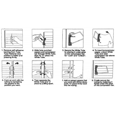 Colour Tubeclip Fastener (10 Tubeclip Fasteners)