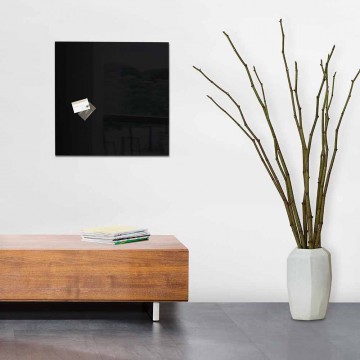 Sigel Magnetic Glass Board artverum (48 x 48 x 1.5cm) Black - With Installation