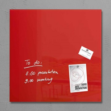 Sigel Magnetic Glass Board artverum (48 x 48 x 1.5cm) Red