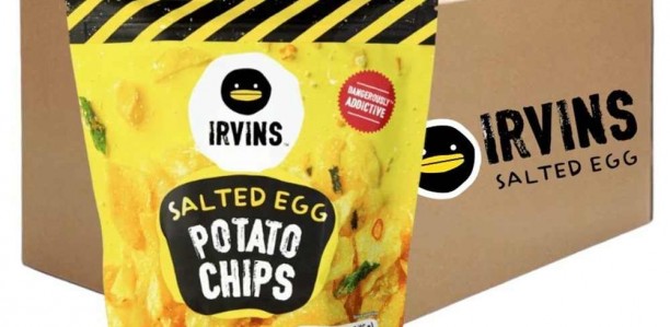 IRVINS Salted Egg Potato Chips 95g 24's