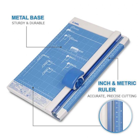 Carl Papper Rutter Carl RT-218 Medium-Duty Rotary Trimmer A3 10 Sheets