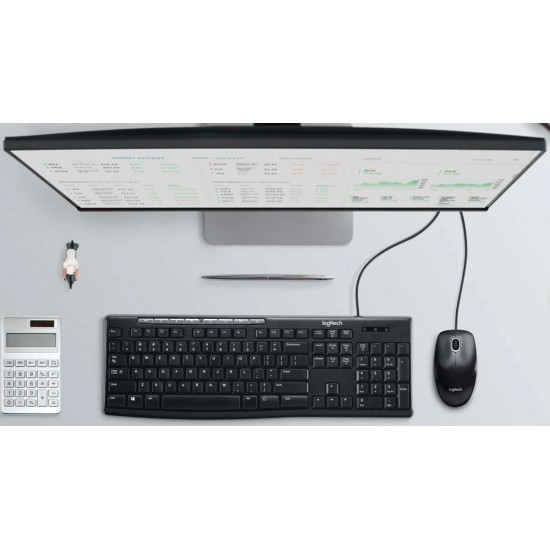 Mk200 Logitech MK200 USB Media Wired Combo (Keyboard & Mouse)