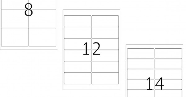 Herma Removable Address White Label 25'S A4 (8-14)
