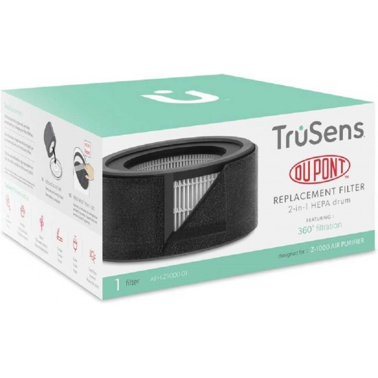 Leitz TruSens Vervangingsfilter Tegen Geuren En VOS Voor Leitz Z-2000/Z-2500 LuchtreIniger, Verwijdert Ongewenste Geuren En VOS, VerpakkIng Van 1 Filter, 2415124
