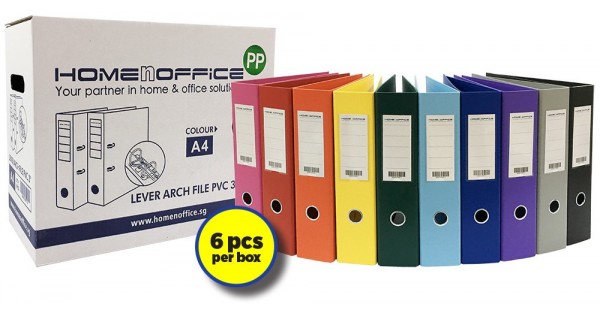 HnO Lever Arch File PVC (6 Files) 3