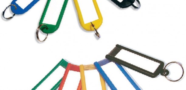 Key Tag (20 Tags) Assorted Colour
